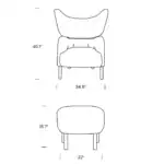 Dimensions My Own Lounge Chair and Ottoman_Mobile Dimensions My Own Lounge Chair and Ottoman Mobile 1