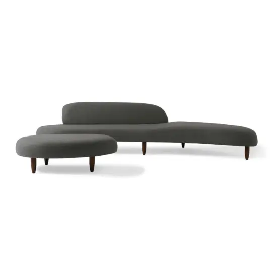 Freeform Sofa Ottoman Replica Grey 1 copy