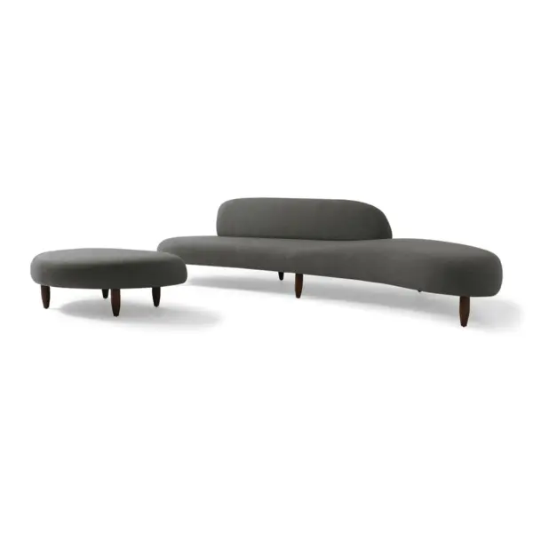 Freeform Sofa Ottoman Replica Grey 2