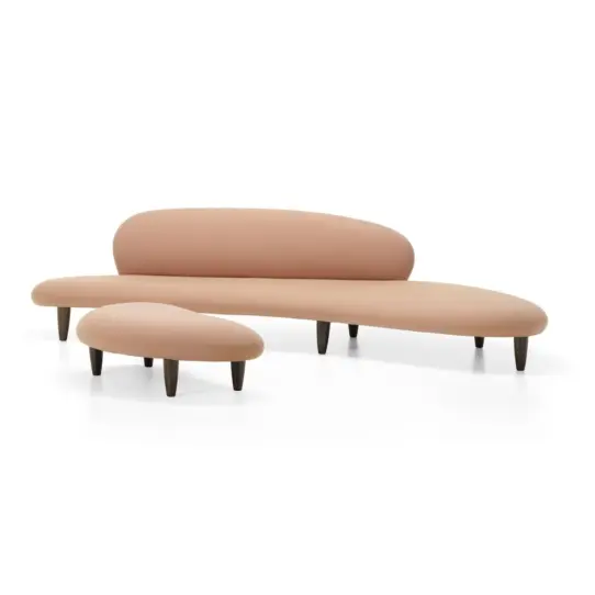 Freeform Sofa Ottoman Replica Pink 1