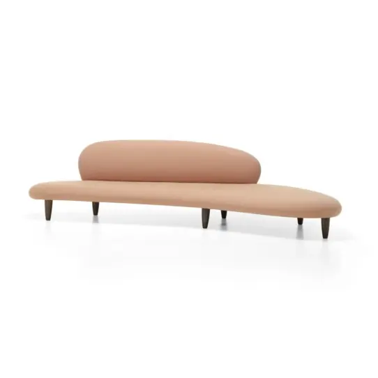 Freeform Sofa Ottoman Replica Pink 2