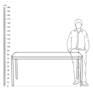 Haller Office Table 69″ Height Comparison 1 - Haller Office Table