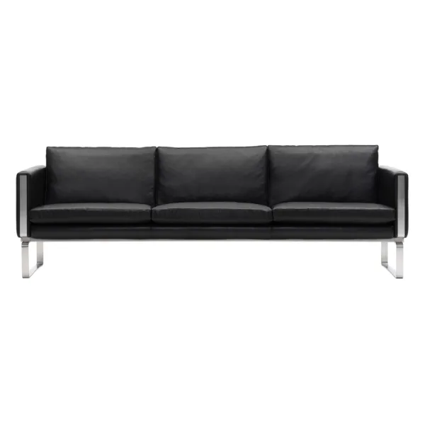 Hans Wegner CH103 Sofa Replica Black 1 scaled