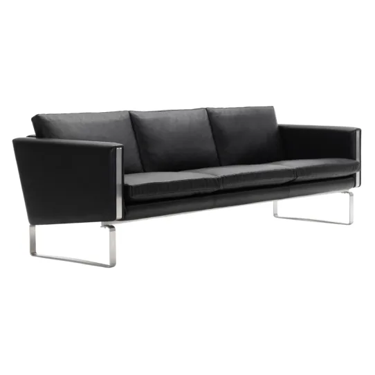 Hans Wegner CH103 Sofa Replica Black 2