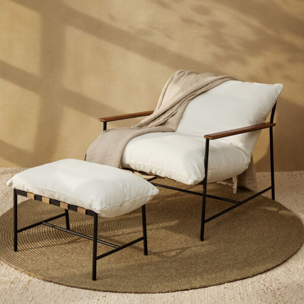 Vail Lounge Chair With Stool Replica