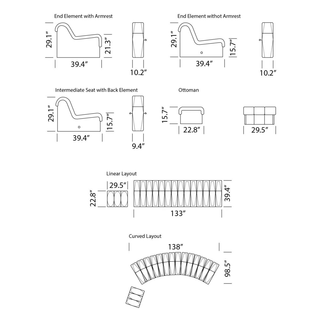 DS 600 Modular Sofa Dimensions Mobile scaled