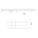 Dimensions PK80 Daybed Mobile Dimensions PK80 Daybed Mobile - PK80 Daybed Replica