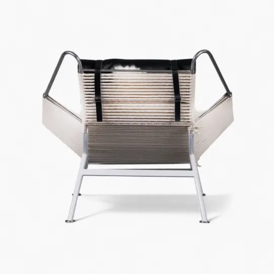 Flag Halyard Chair Replica Black Leather 6 - PP225 Flag Halyard Chair
