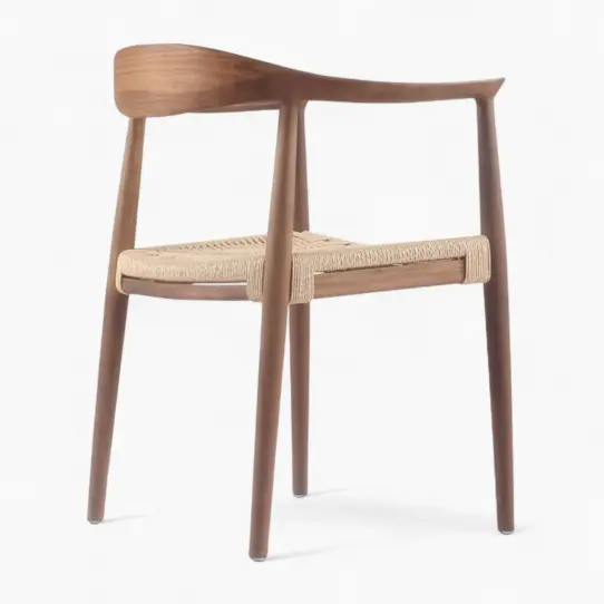 Kennedy PP501 Armchair Walnut Cord 5 - PP501 Armchair Replica