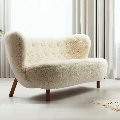 Little Sherpa Loveseat Replica 7 - Little Petra Sofa