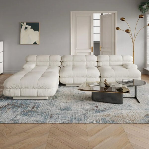 Lowell Modular Sofa White 1