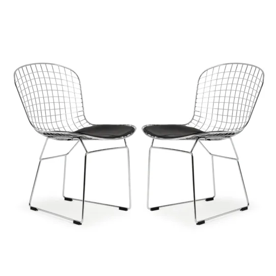 Set of Two Bertoia Side Chairs Replica