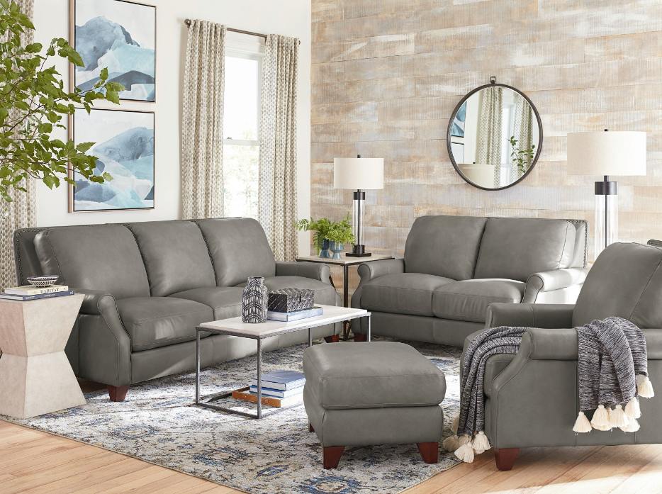Grey Leather Chairs