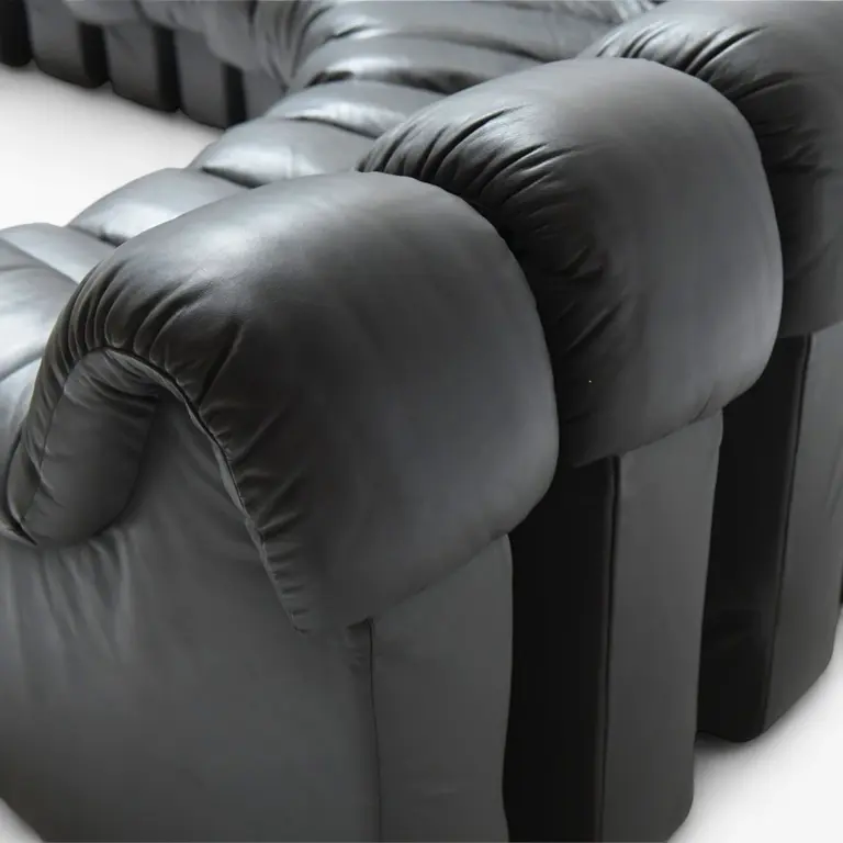 DS 600 Modular Sofa Black Vegan Leather 10 - DS 600 Modular Sofa Replica
