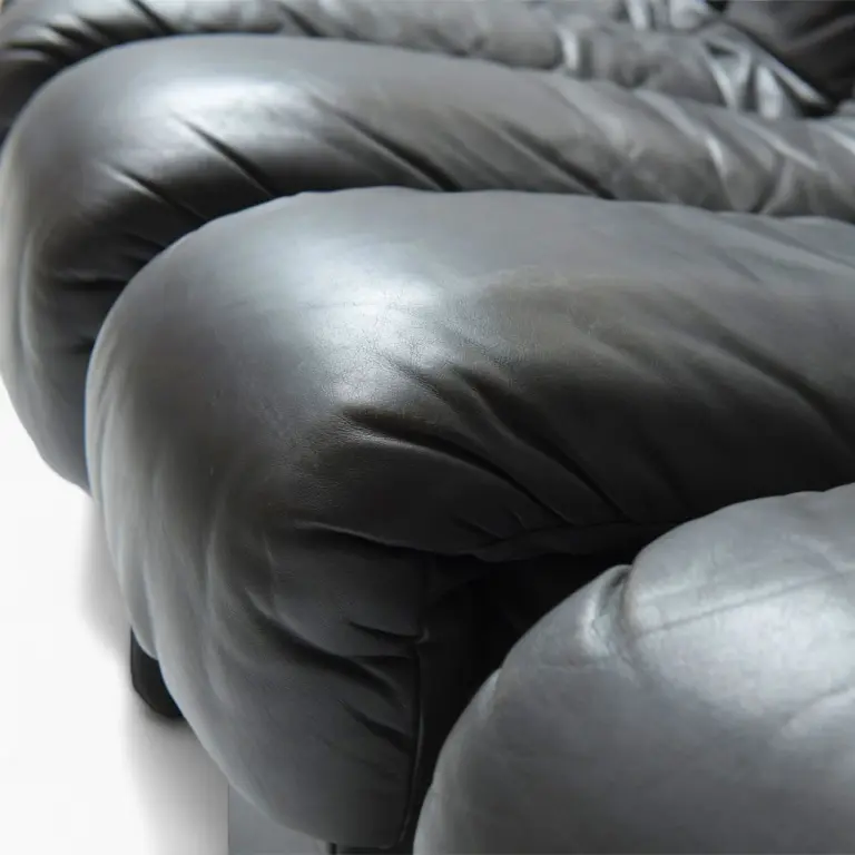 DS 600 Modular Sofa Black Vegan Leather 12 - DS 600 Modular Sofa Replica