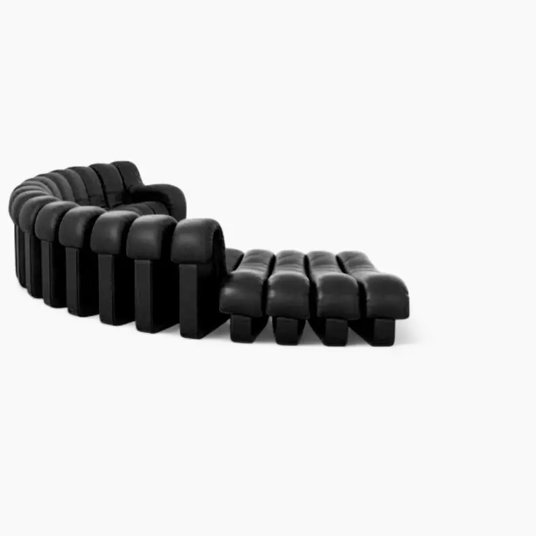 DS 600 Modular Sofa Black Vegan Leather 8 - DS 600 Modular Sofa Replica