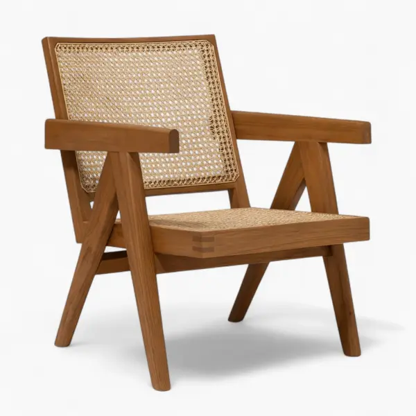 Chandigarh Easy Chair Walnut 6 - Chandigarh Easy Chair
