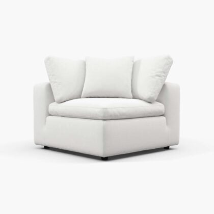 Cloud Sofa - Corner White (1) - Cloud Couch Armrest
