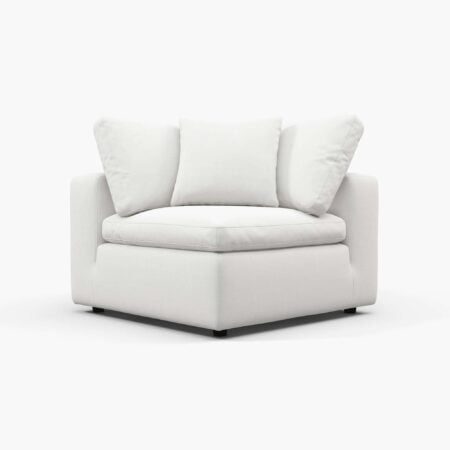 Cloud Sofa - Corner White (1) - Cloud Couch Armrest