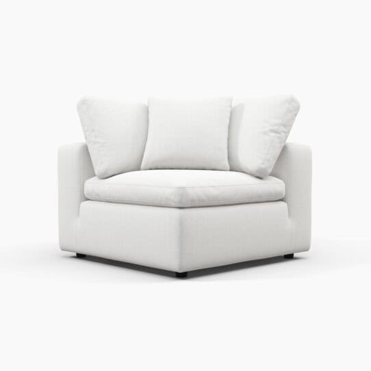Cloud Sofa - Corner White (1) - Cloud Couch Armrest
