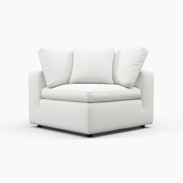 Cloud Sofa - Corner White (1) - Cloud Couch Armrest