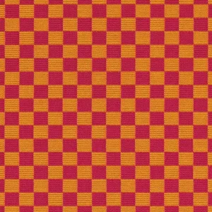 W s checker magenta orange