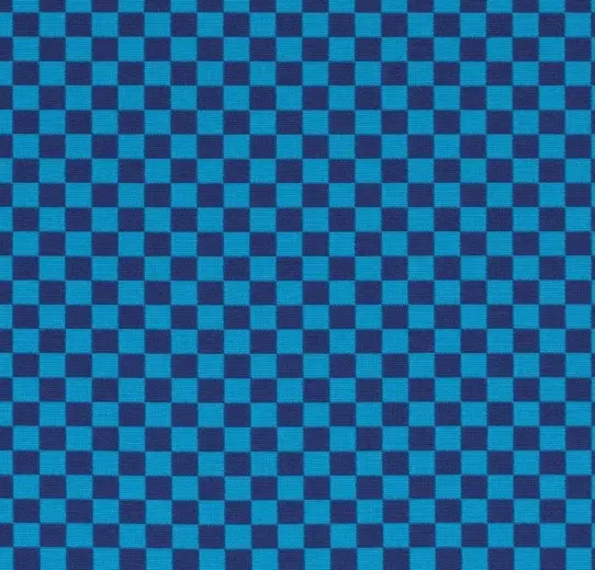 W-s_checker_ultramarine_turquoise | Sohnne® W s checker ultramarine turquoise