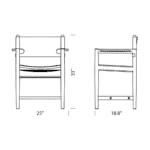 Borge Mogensen The Spanish Dining Armchair Replica Dimensions Mobile