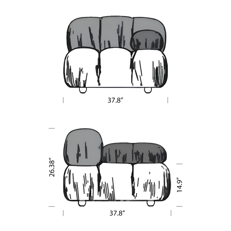 Camaleonda Armrest Replica Dimensions Mobile | Sohnne® Camaleonda Armrest Replica Dimensions Mobile 1 - Camaleonda