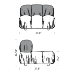Camaleonda Module Armless Replica Dimensions Mobile Camaleonda Module Armless Replica Dimensions Mobile 3 - Camaleonda