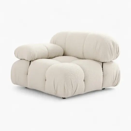 Camaleonda Module Armrest Boucle White 1