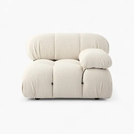 Camaleonda Module Armrest Boucle White 2 - Camaleonda