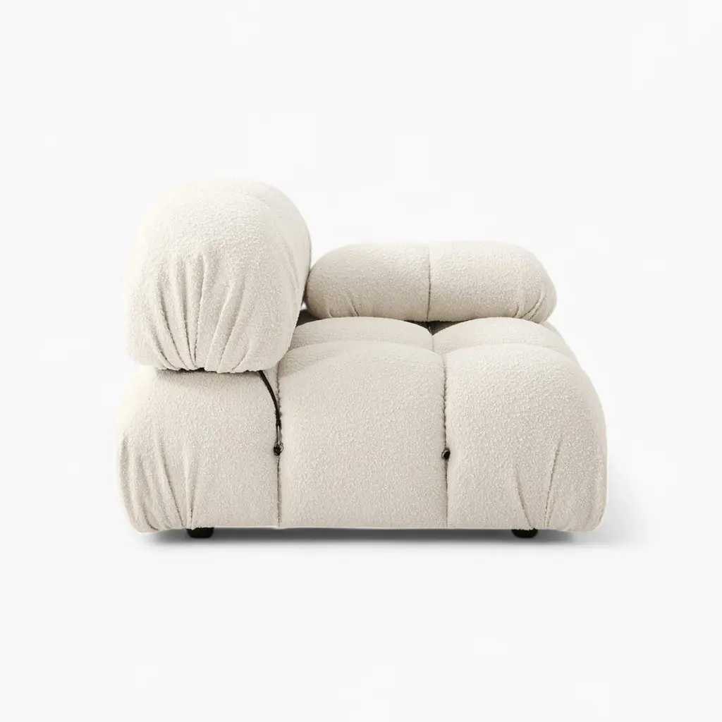 Camaleonda Module Armrest Boucle White 3 - Camaleonda