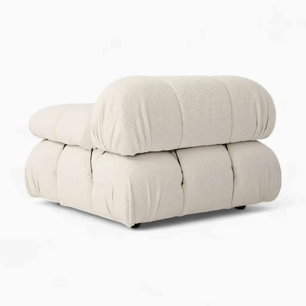 Camaleonda Module Armrest Boucle White 4 - Camaleonda