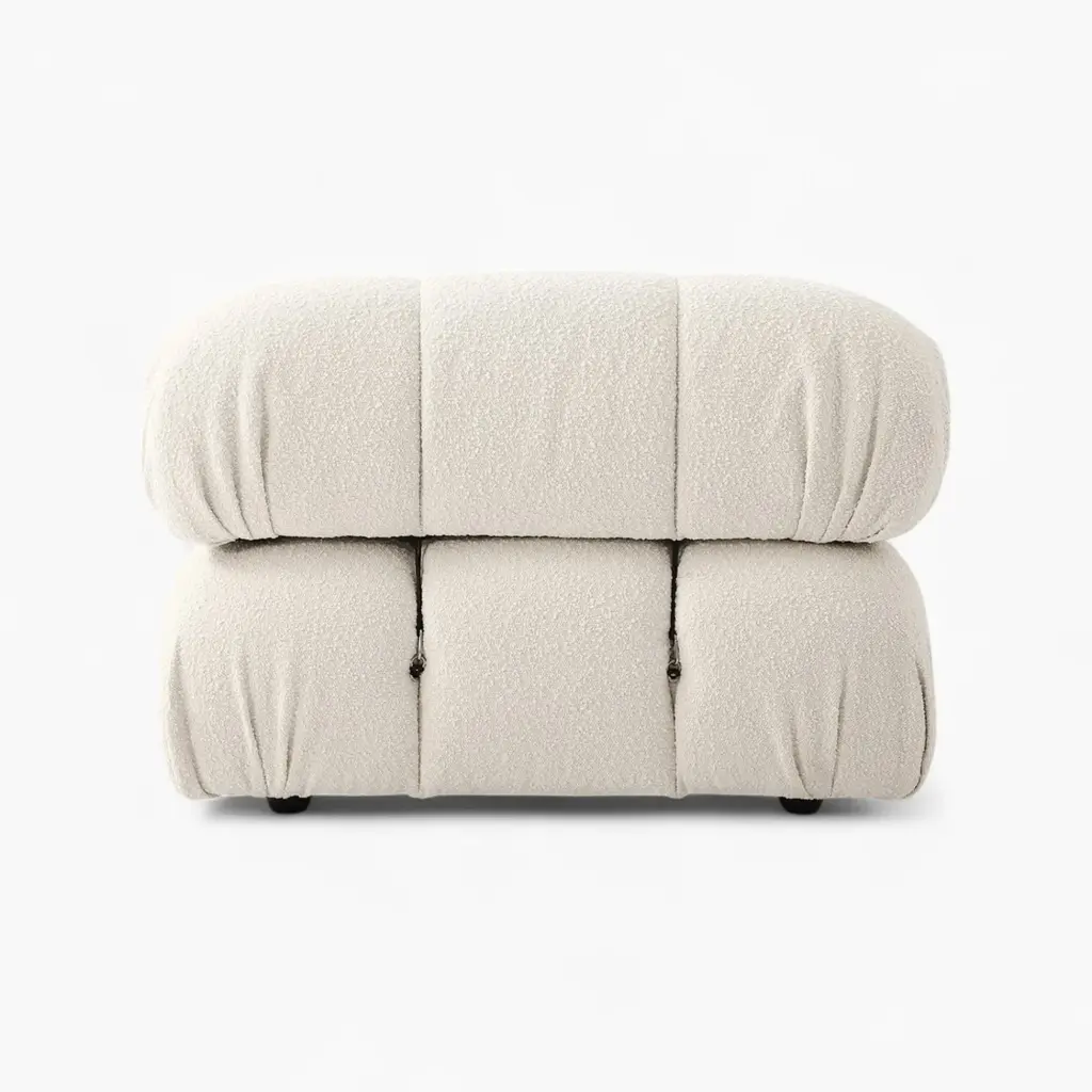 Camaleonda Module Armrest Boucle White 5 - Camaleonda