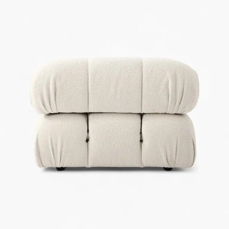 Camaleonda Module Armrest Boucle White 5 - Camaleonda