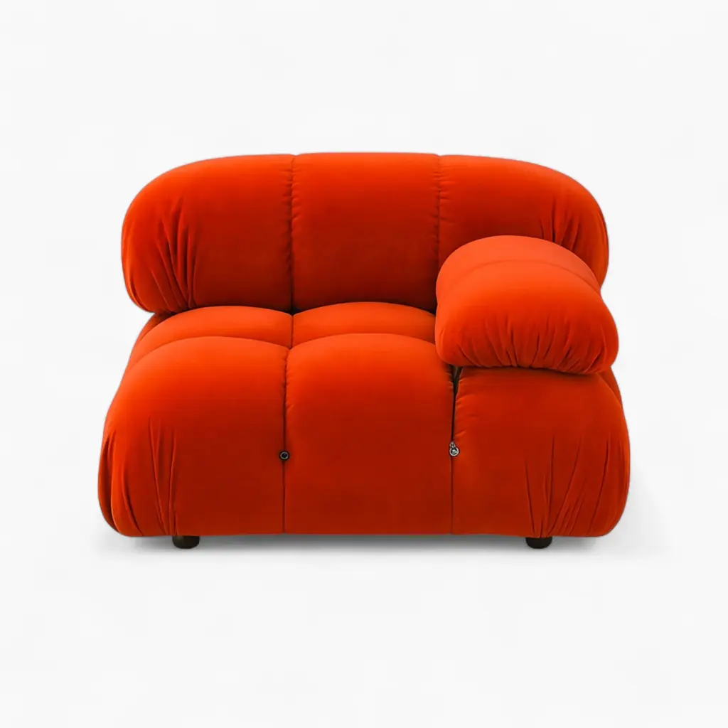 Camaleonda Module Corner Velvet Orange 2 - Camaleonda