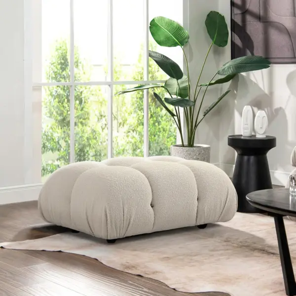 Camaleonda Module Ottoman Alcantra Beige 1