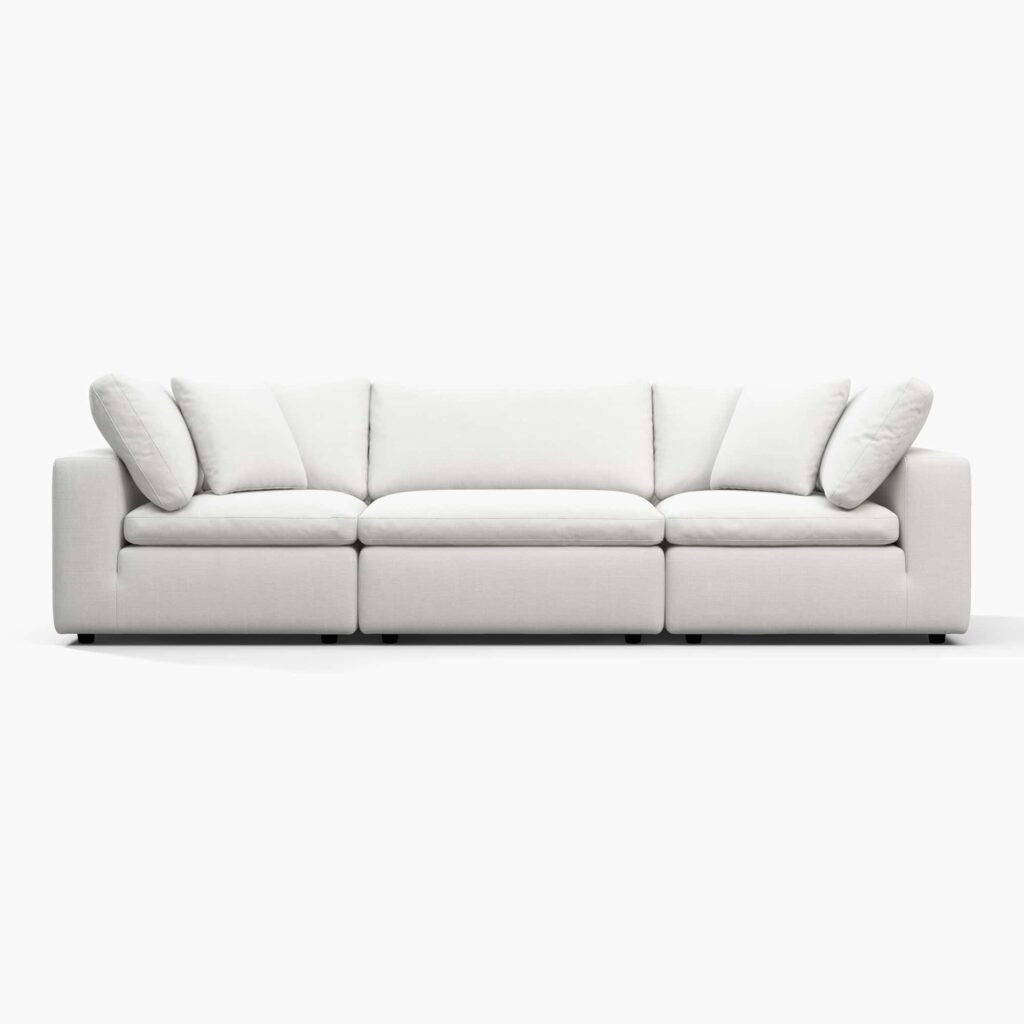 Cloud Sofa - 3 Seater White (1) - Cloud Couch