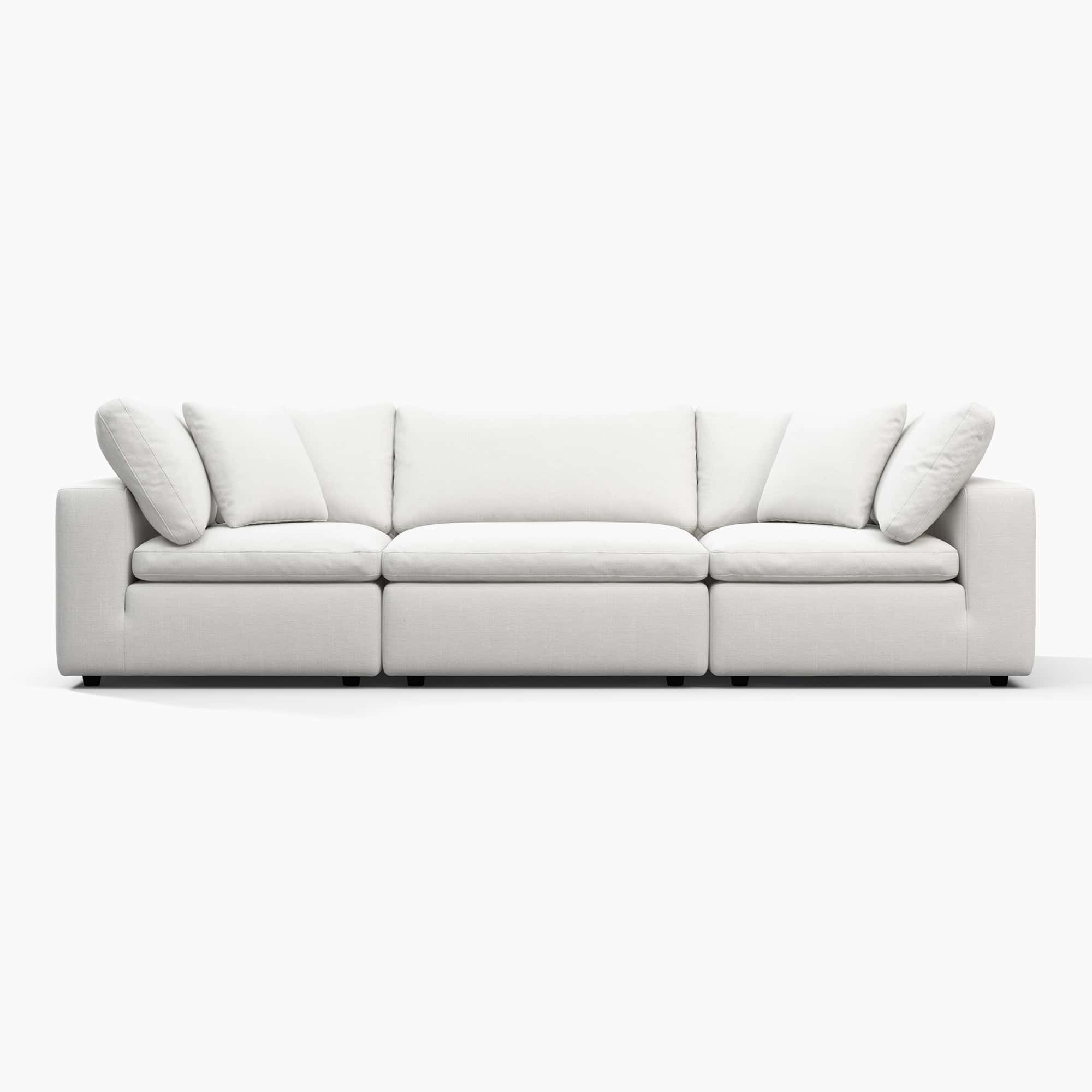 Cloud Sofa - 3 Seater White (1) - Cloud Couch