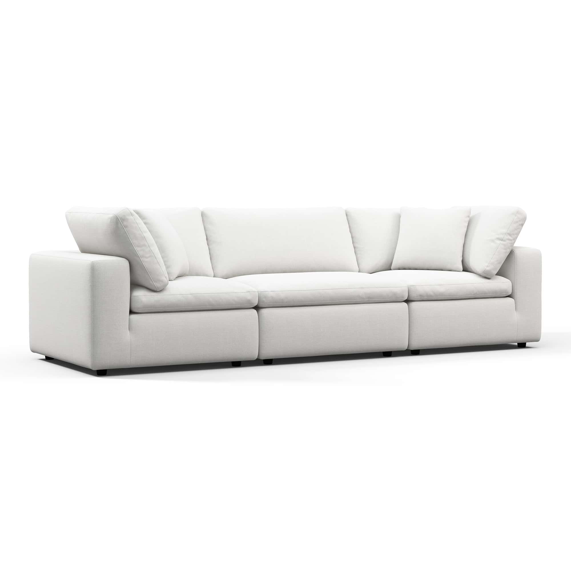 Cloud Sofa - 3 Seater White (2)
