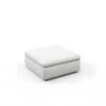 Cloud Sofa - Ottoman White (3) - Cloud Couch