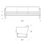 Dimensions Hans Wegner CH103_Mobile Dimensions Hans Wegner CH103 Mobile - ch103 sofa