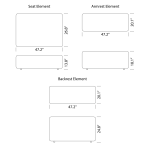 Extrasoft Low Profile Modular Block Sofa Replica Dimensions Mobile Extrasoft Low Profile Modular Block Sofa Replica Dimensions Mobile - Extrasoft Modular Sofa Replica