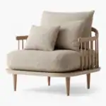 Fly SC1 Lounge Chair White Oak Boucle 2 Fly SC1 Lounge Chair White Oak Boucle 2