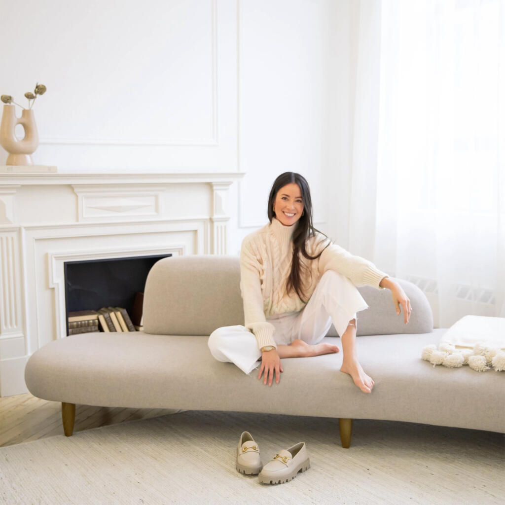 Freeform Sofa Ottoman Replica White 6