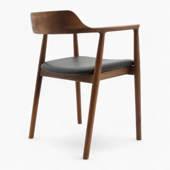 Hiroshima Armchair Walnut 3 - Hiroshima Armchair