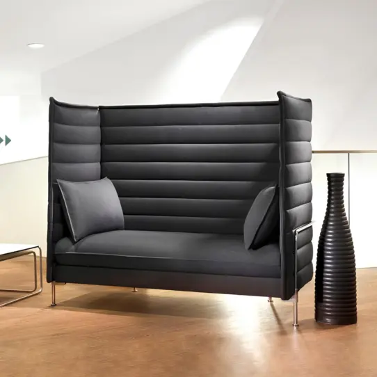 Alcove Highback Sofa Black 1 | Sohnne®