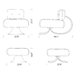 Alta Lounge Chair - Ottoman Replica Dimensions Mobile Alta Lounge Chair - Ottoman Replica Dimensions Mobile - Alta Lounge Chair, ottoman
