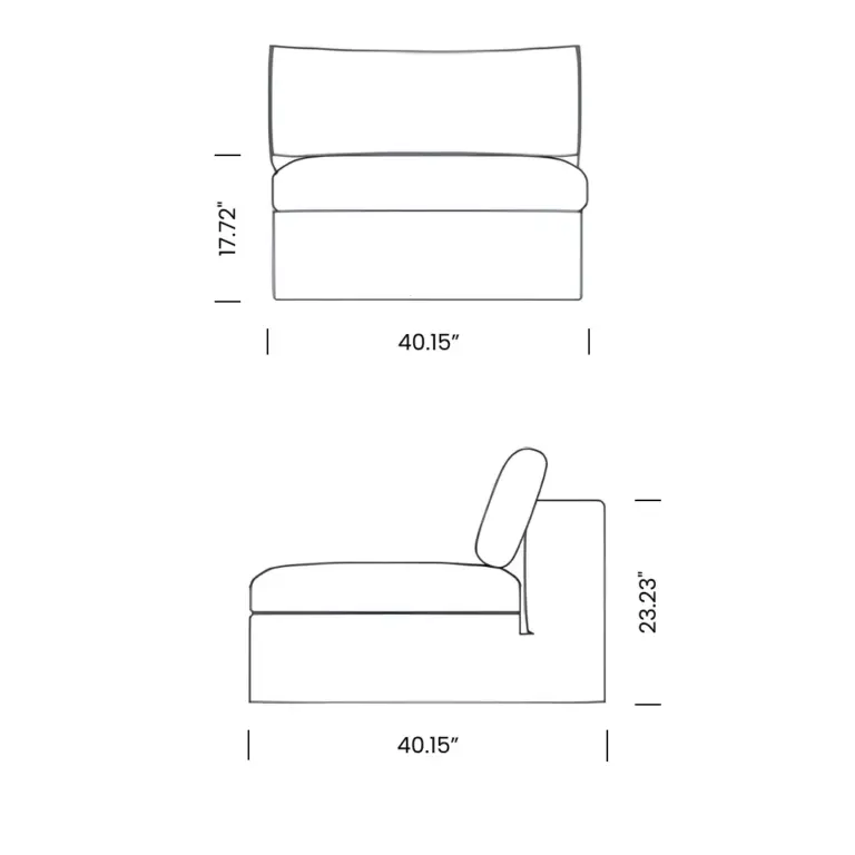 Dimensions Cloud Couch Armless_Mobile | Sohnne® Dimensions Cloud Couch Armless Mobile 1 - Cloud couch
